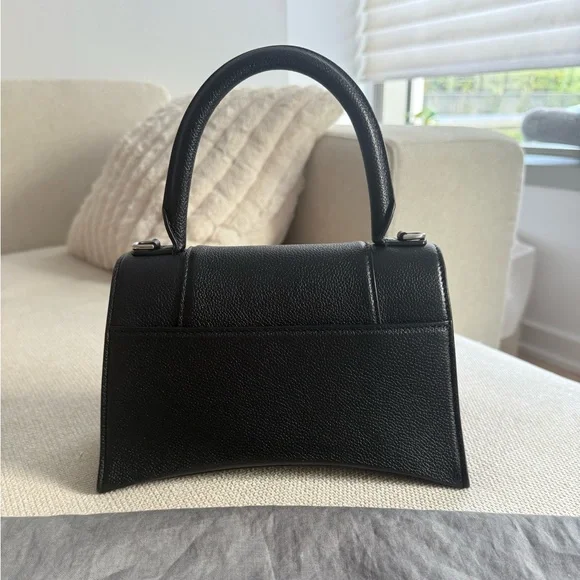 Balenciaga Small Hourglass Bag with Black Grained Calfskin Silver Hardware - Picture 4 of 12
